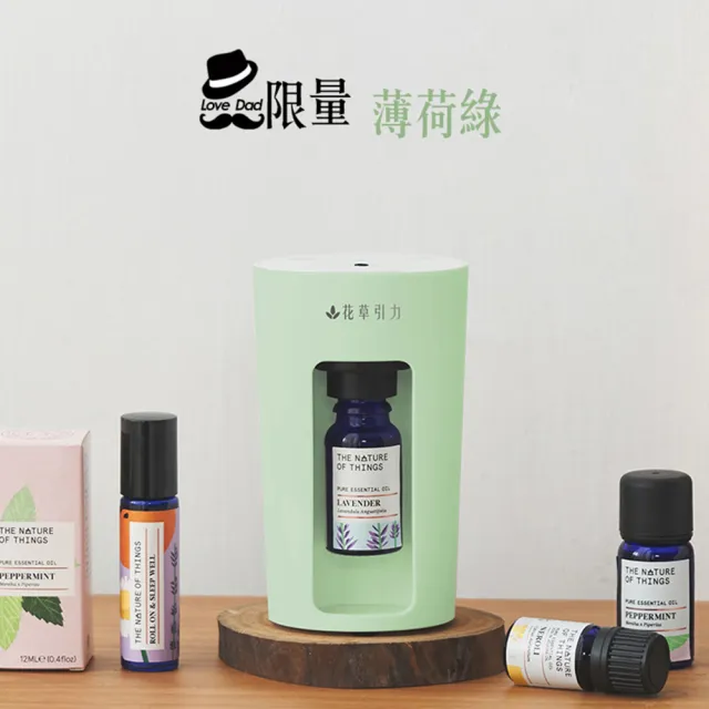 【The Nature of things 自然之事】瞬香隨行杯-無水擴香儀(薄荷綠)(可車用☆無水無線☆不潮濕☆快速充電)