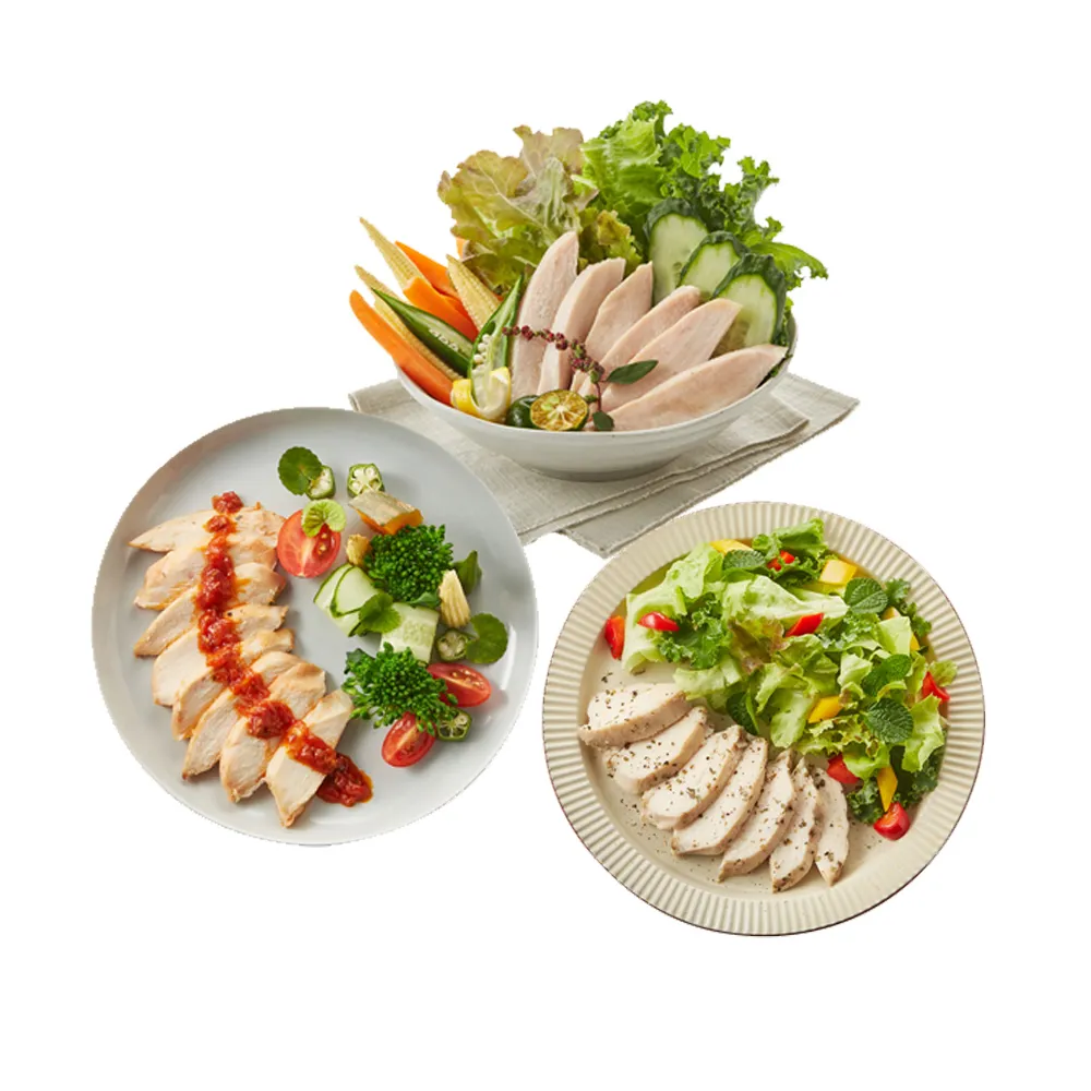 【大成】買再送菠菜花椰米｜舒迷嫩雞胸20包（香草/番茄/原味/油蔥/椒麻/松露/人參）(解凍即食 舒肥雞胸肉)