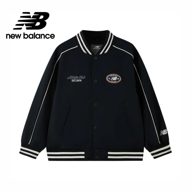 【NEW BALANCE】NB 童裝棒球外套_7AG1E01WBK_男童/女童_黑色