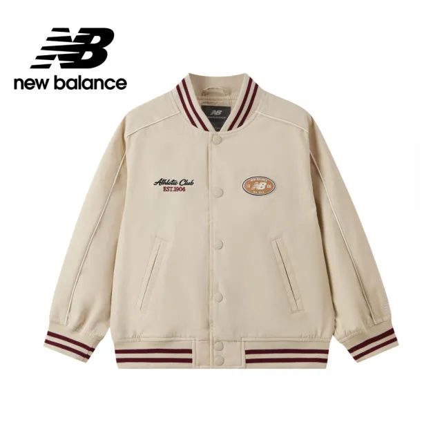 【NEW BALANCE】NB 童裝棒球外套_7AG1E01WLBG_男童/女童_杏色