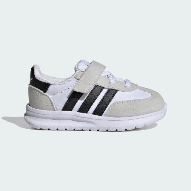 【adidas 愛迪達】Run 70s 2.0 EL I 小童 慢跑鞋 運動鞋 白 黑(JI2269)