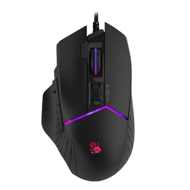 【A4 Bloody 雙飛燕】W95MAX/BLACK光微動威力三槍RGB電競滑鼠(已激活)