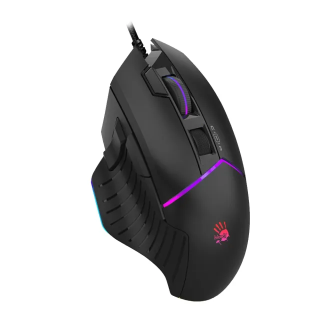 【A4 Bloody 雙飛燕】W95MAX/BLACK光微動威力三槍RGB電競滑鼠(已激活)
