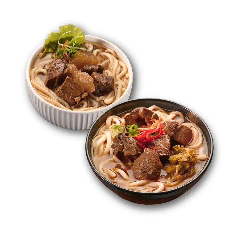 【饗城】五星級超有感牛肉麵10入組  紅燒 清燉 2款任選組_贈品包在袋內(饗城 牛肉麵 美食 調理包)