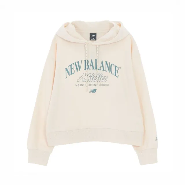 【NEW BALANCE】NB SDS長袖上衣 長袖上衣 帽T 運動 休閒 女 杏色 (AWT53308PEF-F)
