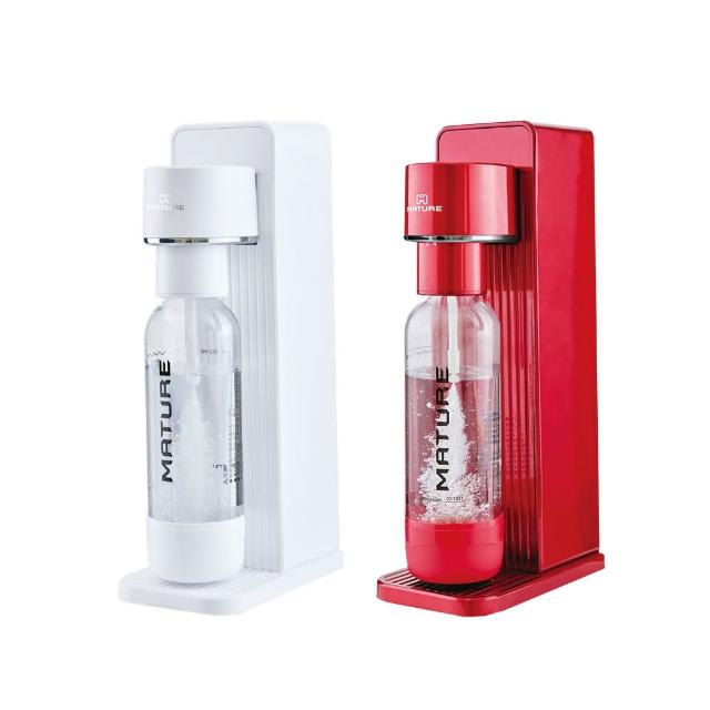 【MATURE 美萃】GURU450領袖系列氣泡水機二支氣瓶組(兩色可選)