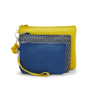 【KIPLING】《白沙屯媽祖聯名主打色》（網路獨家款）檸檬黃多袋實用配件包-IAKA L WRISTLET