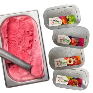 【杜老爺】杜老爺義式雪花酪冰淇淋3Lx2桶(任選義式芒果/草莓)