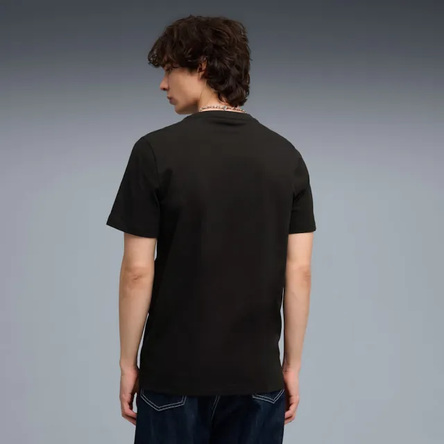【PUMA】短袖上衣 男 歐規 AMF1 黑 63539601