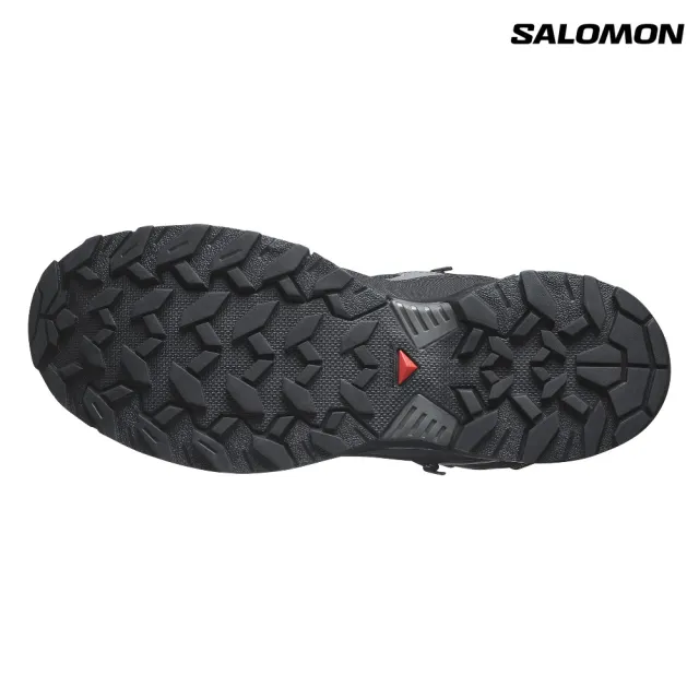 【salomon】X ULTRA 360 MID GORE-TEX 男款 中筒登山鞋 黑/磁灰/藍灰