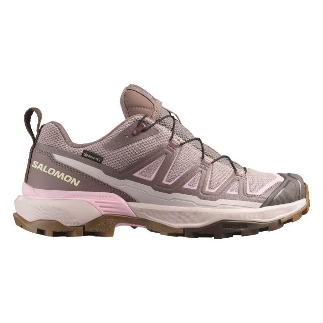 【salomon】X ULTRA 360 EDGE GORE-TEX 女款 低筒登山鞋 鐵灰/燕麥/粉