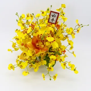 【HUGO DECO 榆果傢飾】舞動富貴招財跳舞蘭香氛花禮(春節/過年/新春/送禮/祝賀)