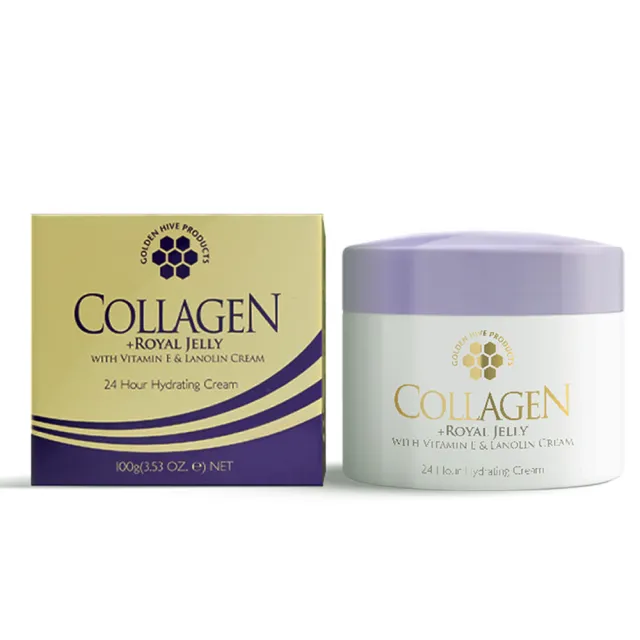 【Golden Hive】膠原蛋白蜂王漿綿羊霜含維他命E  4入組100G