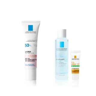 【理膚寶水】全護清透亮顏防曬隔離乳 UVA PRO 30ml 年度限定組H(新瑰蜜霜)