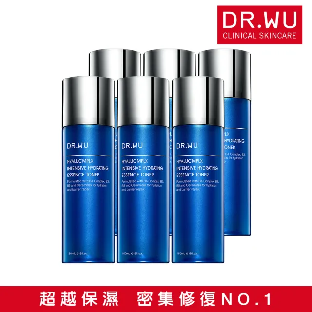 【DR.WU 達爾膚】玻尿酸保濕精華化妝水150ML(經典款 6入組)
