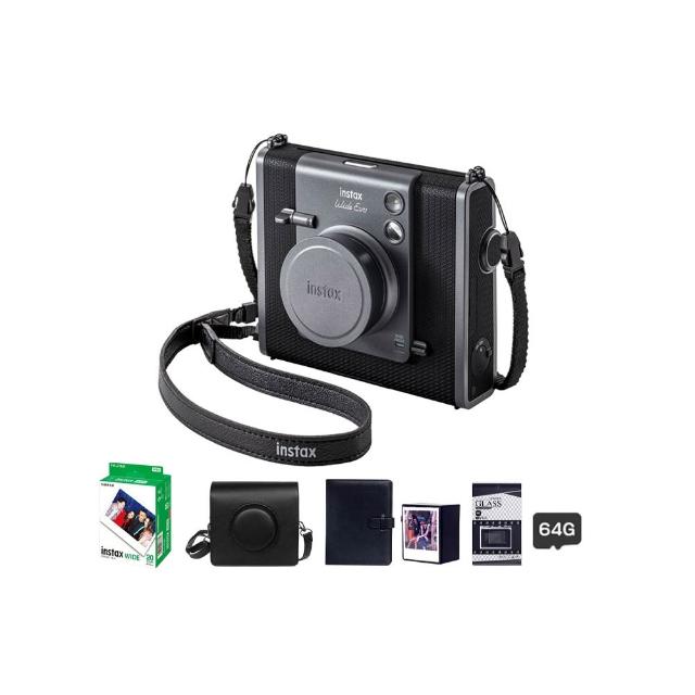 【FUJIFILM 富士】Instax WIDE EVO 混合式數位拍立得相機 原廠公司貨(皮套20張底片相冊..豪華組)