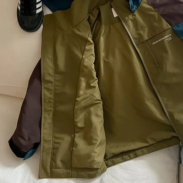 【橘魔法】大地拚色山系風衣外套 男童 女童 兒童 童裝 衝鋒衣 風衣 防潑水 防風 長袖 連帽外套