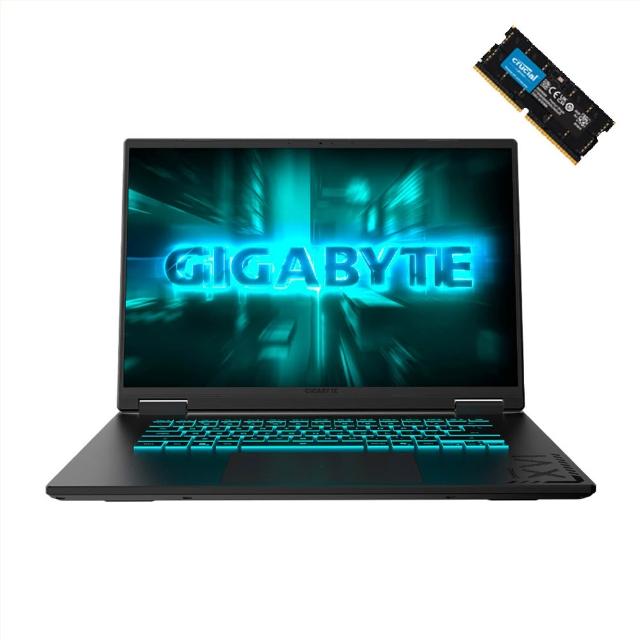 升級32G組★【GIGABYTE 技嘉】16吋 i7-13620H RTX5070電競筆電(A16 CWHI3TW894SH/16G/1TB/W11)