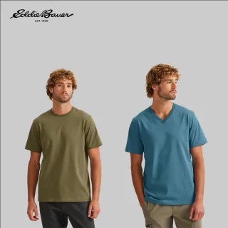 【Eddie Bauer】男款短袖輕量棉質上衣 任選