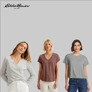【Eddie Bauer】女款休閒TEE/羅紋針織上衣 任選