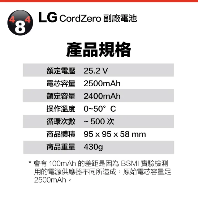 【484】LG A9全系列 2500mAh 副廠吸塵器鋰電池 DC9025 適用A9 A9+ A9P A9N A9K A9T(不適用A9X系列)