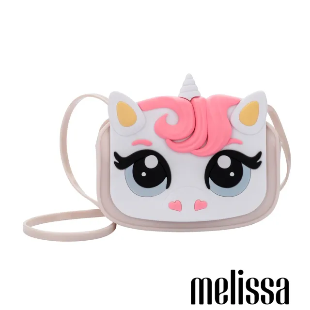 【Melissa】雙11 獨角獸造型側背包(米色) 防潑水