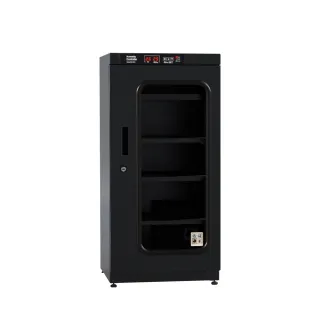 【收藏家】114公升數位控制式電子防潮箱 AX-106PD(數位溫濕度顯示/複合式抽拉及鋼製層板/公務機關首選)