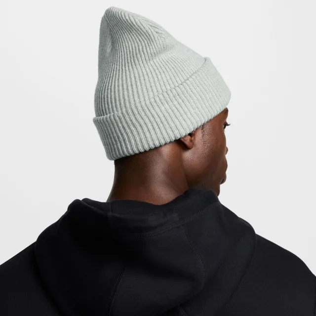 NIKE 耐吉】帽子毛帽運動帽U NK PEAK BEANIE TC FUT LAB L 灰HF0326