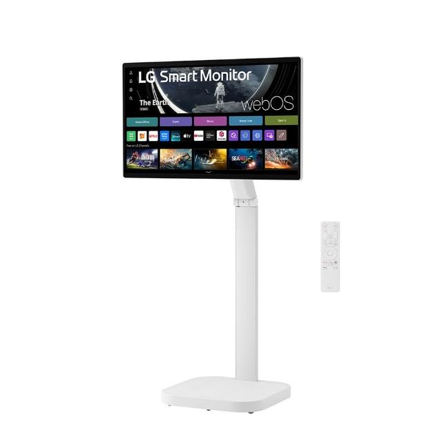 【LG 樂金】32SR50FW+STA32F 32型 斜槓機 Lite 移動式智慧螢幕 (FHD/IPS/60Hz)