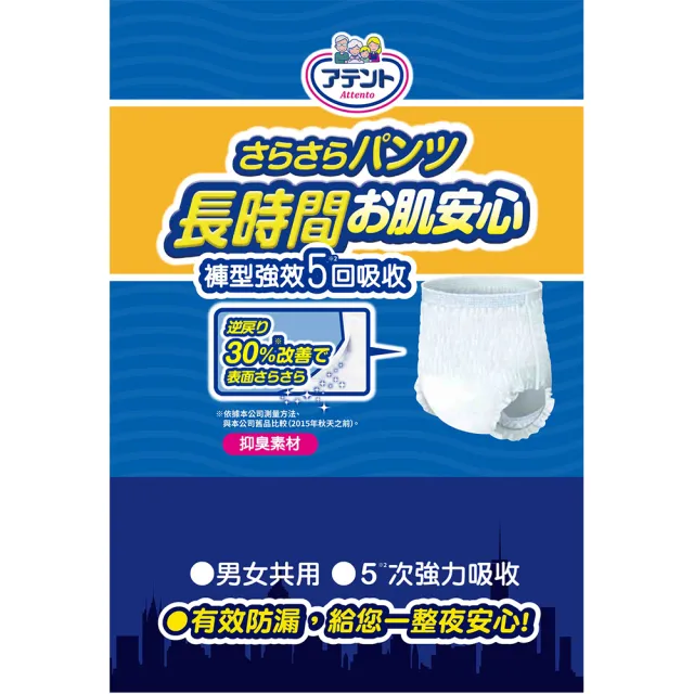 【日本大王】愛適多 長時間膚適安心褲型5回吸收男女共用L_14片/包