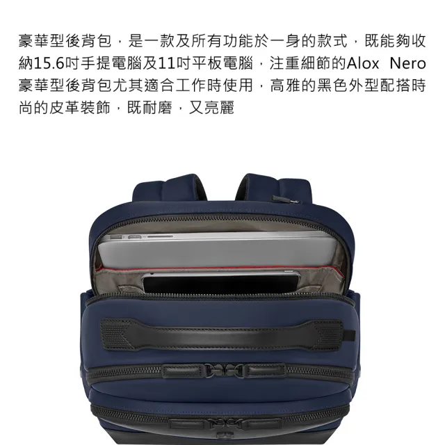 【VICTORINOX 瑞士維氏】ALOX NERO 豪華後背包 多色任選