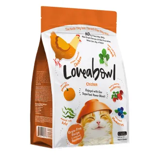 【Loveabowl 囍碗】天然無穀貓糧｜全齡貓鮮雞系列｜LBC｜1kg｜貓乾糧 貓飼料