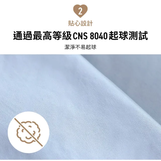 【3M】新一代純棉防蹣床包-單人(北歐藍/奶油米/清水灰三色選)