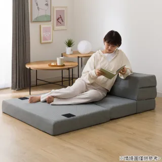 【NITORI 宜得利家居】◆折疊式沙發睡墊 LEVIN4 M2203 單人(折疊 沙發 睡墊 LEVIN)