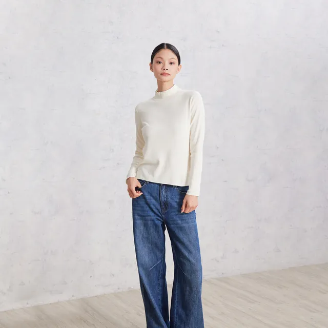 【giordano ladies】25FW 雙層立領棉質上衣(02355611)