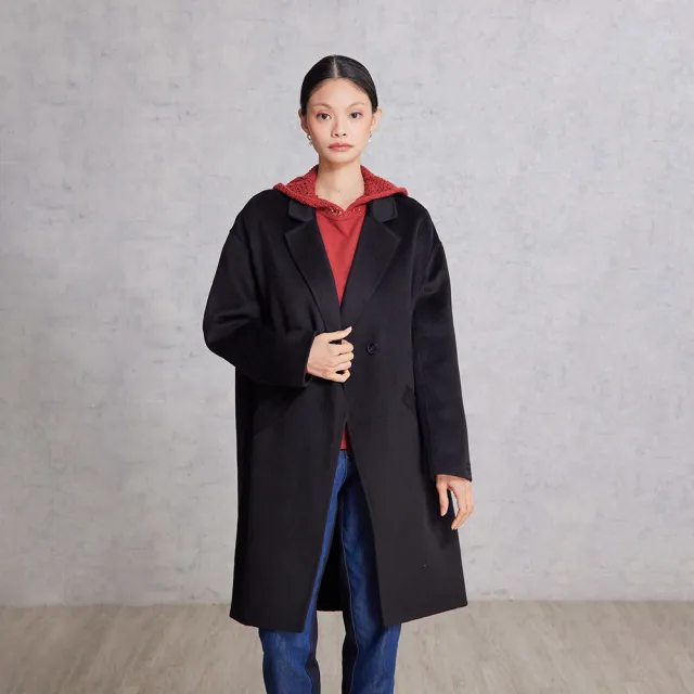 【giordano ladies】25FW oversizer剪裁手工大衣(02375506)