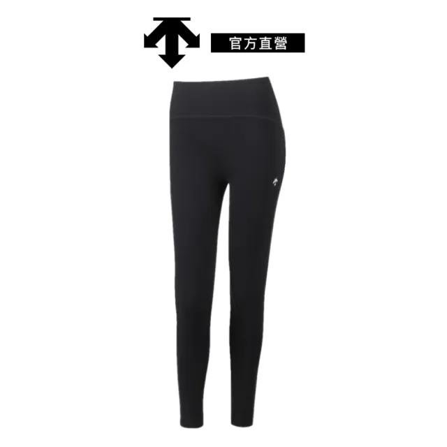 【DESCENTE】迪桑特 女士 基礎款保暖內刷毛緊身褲(黑色)