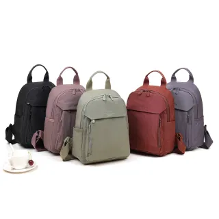 【VIVI SECRET】大容量防潑水尼龍後背包(防水包 多收納袋 5色)