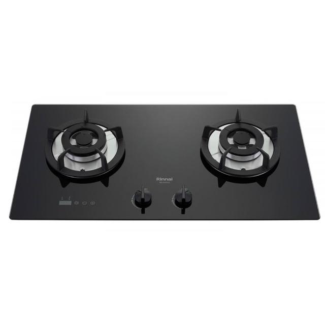 Rinnai 林內 RB-S2630G 雙口瓦斯爐,臺灣製造,採用耐熱強化玻璃爐臺與傳統外擴火焰爐頭,提供穩定高效烹飪體驗。電子連續點火設計,瓦斯消耗量9~10kW,使用天然瓦斯,能源效率第二級。機體尺寸755×163×420 mm,挖孔尺寸670×350 mm (R85),使用DC 1.5V X 2電源,享1年保固,標準安裝,BSMI許可R41095。適合現代廚房首選瓦斯爐具。 Rinnai林內牌 RB-S2630G