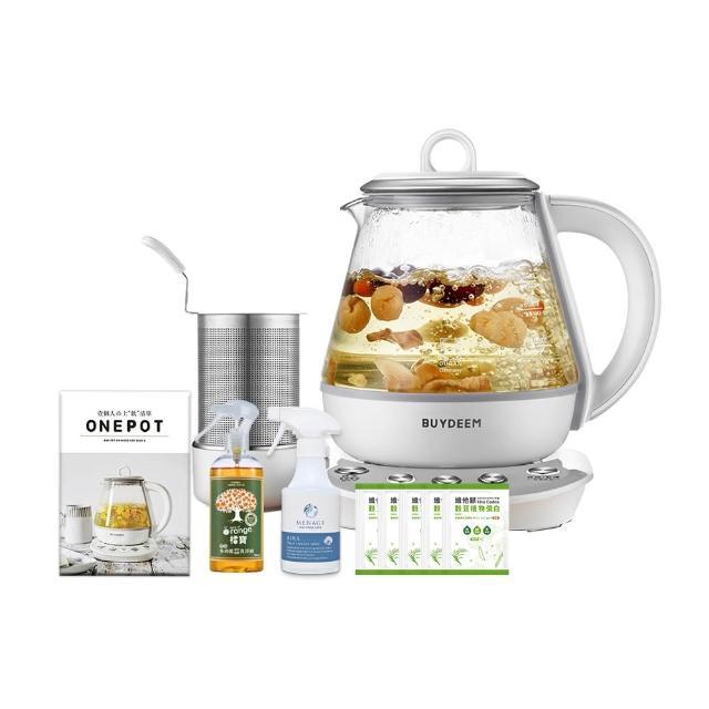 【BUYDEEM北鼎】頂級多功能烹煮壺 ONE用壺 萬用壺 養生壺 快煮壺 1000ml(+食譜+廚房清潔劑)