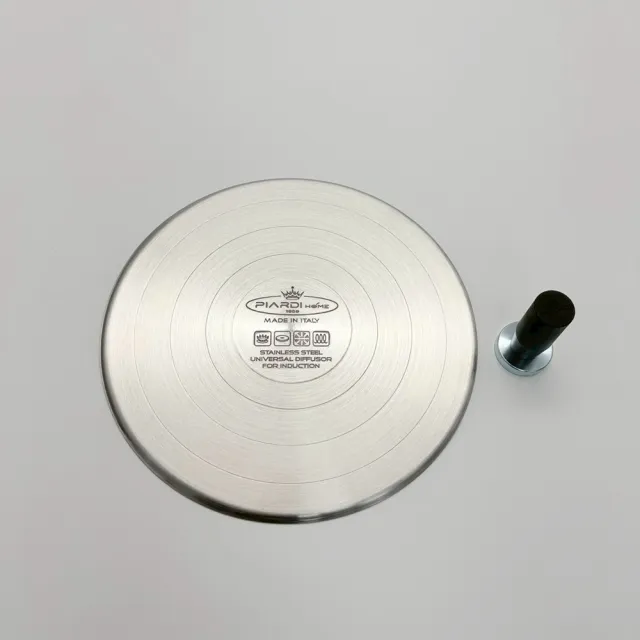 【PIARDI】義大利PIARDI 原裝進口 不鏽鋼IH爐專用導磁板/轉接盤 22cm 平底鍋 炒鍋 解凍盤