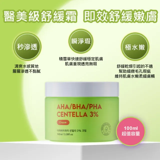 【ShinCos.Lab】韓國積雪草3%舒緩霜 100ml*2入(輕盈不黏膩   即效舒緩保濕)