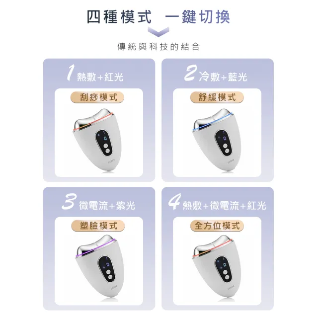 【SAMPO 聲寶】46度/20度 冰溫緊緻EMS彩光美顏儀/拉提按摩/美容儀(FY-Z2502DL)