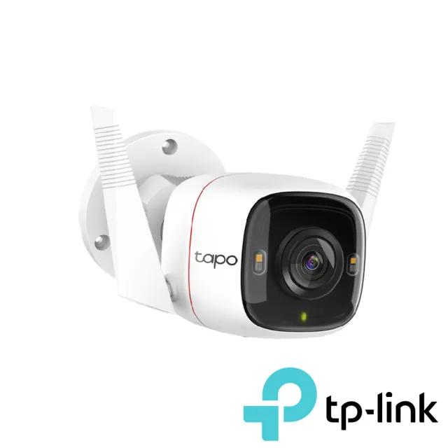 (64G記憶卡組)【TP-Link】Tapo C320WS 真2K 400萬畫素戶外無線網路攝影機 IP CAM(全彩夜視/IP66防水)