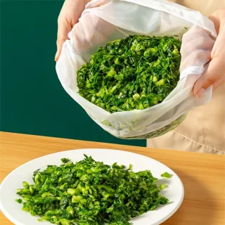 茉家 抽繩束口碗型擠菜過濾袋-1入