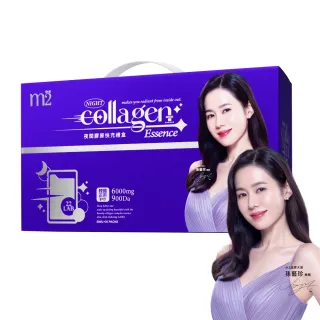 【m2 美度】超能晚安飲禮盒(30入/盒.孫藝珍代言-膠原蛋白.送禮首選.GABA.保健禮盒.新春禮盒)