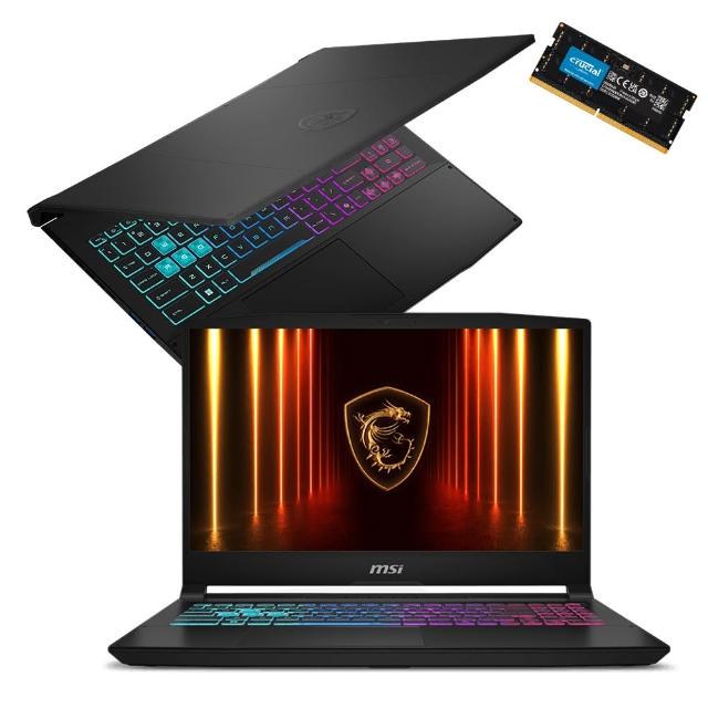 升級32G★【MSI 微星】15.6吋i9-14900HX RTX5060電競筆電(Katana 15 HX/16G/1T/W11/B14WFK-885TW)