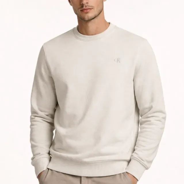 【CALVIN KLEIN】黑色 藍色 奶茶色小LOGO大學T CK大學T CK長袖 厚長袖 大學T(百搭爆款/男女組合/多色可選)