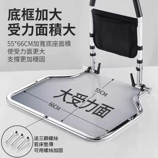【納美生醫科技】老人孕婦床邊扶手 安全折疊扶手 防摔床邊護欄 CE認證美國FDA認可註冊(加大加寬穩固升級版)