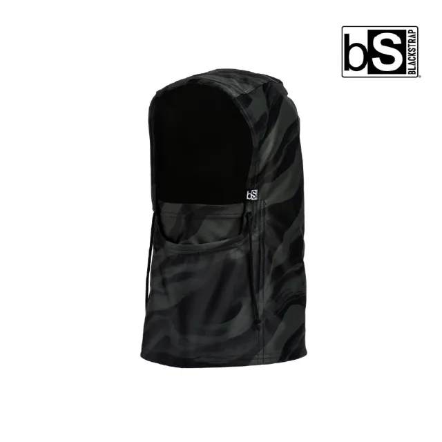 【BlackStrap】CamberHood印花兩套用雙層保暖多功能頭/紋路黑/單一尺寸(內裡磨毛/保暖頭套/美國製造)